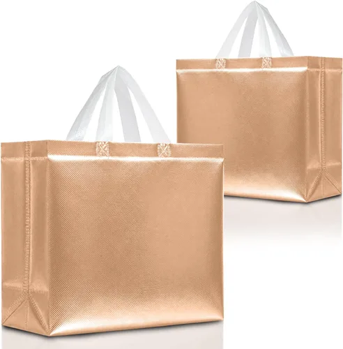 Miniatura 11 de Nush Nush Bolsas de regalo extragrandes de colores mixtos, juego de 12 bolsas de regalo extragrandes reutilizables de colores surtidos con asas