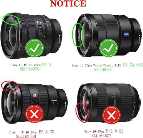 Miniatura 2 de Cubierta de tapa de lente de 2.835 in para Sony FE PZ 0.630-1.378 in F4 (no para 2.8) G, FE 0.630-1.378 in F4 (no para 2.8) ZA OSS, FE 2.756-7.874