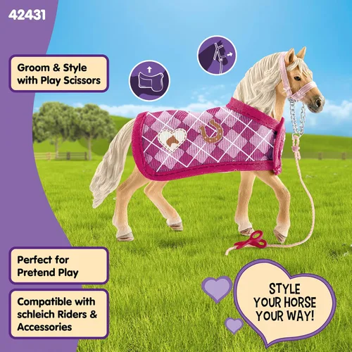 Miniatura 4 de Schleich Horse Club, juguetes de caballo para niñas y niños, set de creación de moda de caballo de Sofia para niñas y niños de 5 años en adelante