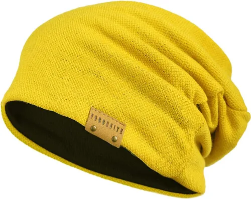 Miniatura 85 de FORBUSITE Gorro de punto largo holgado para hombre para verano e invierno, de gran