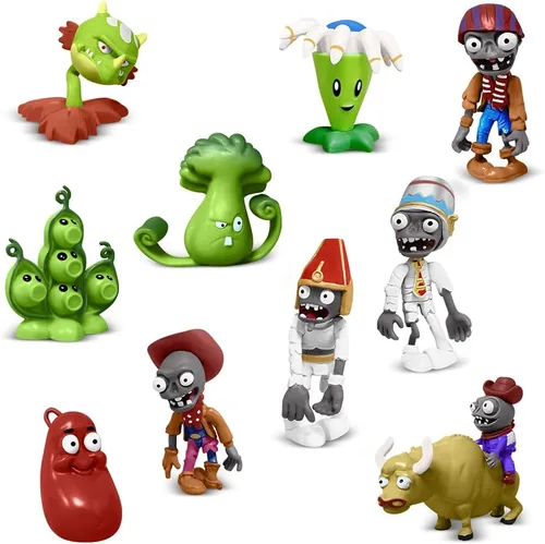 Genqiang Juego de figuras de acción, 10 piezas de minifiguras, serie de juegos sorpresa, juguetes de PVC para niños y fanáticos, ideal para