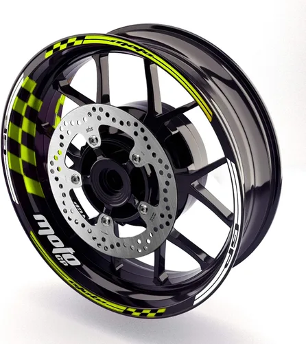 Miniatura 8 de MC MOTOPARTS Adhesivos para llanta de rueda 17 pulgadas Cinta adhesiva AA01 Compatible con GSX1300R GSXR1000 GSXR600 (Azul Aqua)