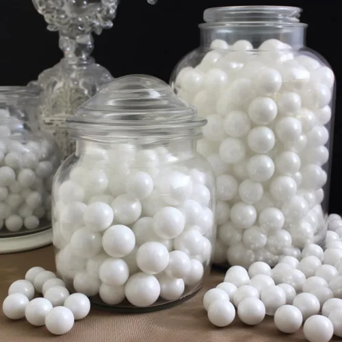 Miniatura 7 de White Pearl Gumballs - Bolsa a granel de 1 pulgada a 2 libras para eventos corporativos y bodas, deliciosas bolas de goma de mascar comestibles