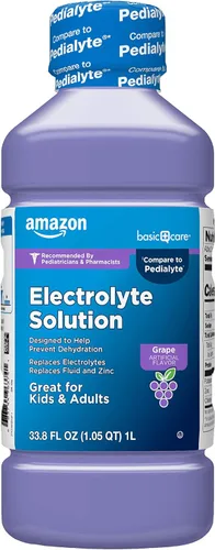 Miniatura 16 de Amazon Basic Care Solución de electrolitos, fruta mixta, diseñada para prevenir la deshidratación, reemplaza a electrolitos, líquidos y zinc, 33.8