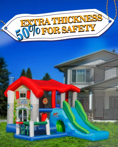 Miniatura 2 de Casa de rebote inflable Action Air, casa hinchable con soplador, casa de salto para niños con techo solar plegable, Amor para niños (sin bolas)