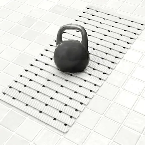 Miniatura 12 de AceOrbit Tapete con peso antideslizante para bañera, tapete de baño texturizado de elastómero termoplástico (TPE) para superficies texturizadas