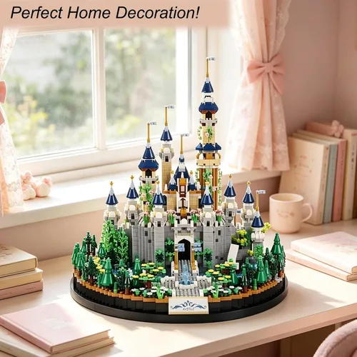 Miniatura 5 de Princess Castle - Juego de micro construcción para adultos, kit de modelo de colección de construcción de arquitectura (no compatible con Lego)