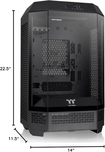Miniatura 7 de Thermaltake Carcasa micro ATX negra Tower 300; ventilador CT de 0.079 x 5.512 in incluido; soporta radiador de hasta 16.535 in; kit de soporte