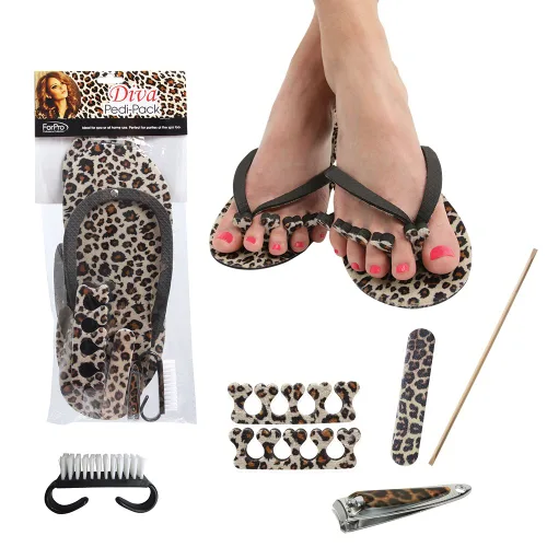 Miniatura 9 de ForPro Professional Collection Diva Pedi-Pack, kit de pedicura de moda de 6 piezas para adultos, ideal para uso en casa o salón, accesorio perfecto