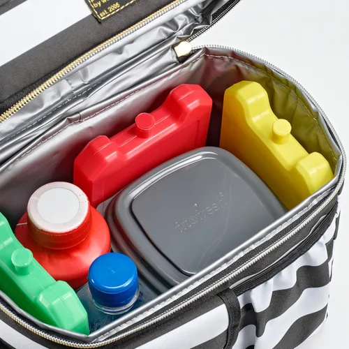 Miniatura 6 de Cool Coolers de Fit + Fresh, paquete de 5 bloques de hielo para los días de la semana, paquetes de hielo compactos reutilizables para loncheras