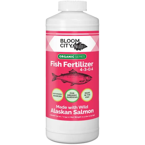 Miniatura 8 de Bloom City Fertilizante orgánico de pescado silvestre y suplemento vegetal, ideal para raíces y suelo, hecho de salmón sostenible, 1/2 pinta (8 oz)