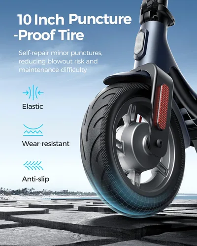 Miniatura 2 de MEGAWHEELS Electric Scooter,Electric Scooter Adults Teens,10in Pneumatic Tires,350/500/600W Motor,19/31 Miles Range,15.5mph E Scooter with Smart APP