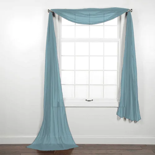 Miniatura 2 de Pañuelo Luxury Discount semitransparente para ventana, de color liso