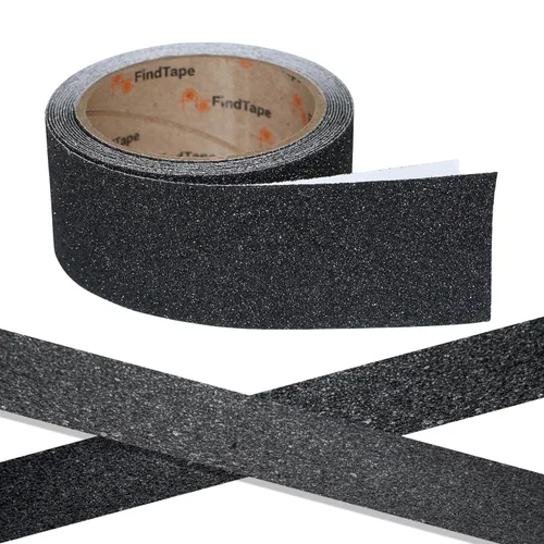 FindTape AST-35 Cinta antideslizante antideslizante premium [negro, grano 60]: 2 pulgadas x 10 pies (negro)