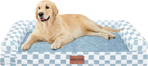 Miniatura 18 de Cama ortopédica lavable para perros medianos y grandes: cama con cojines de apoyo para perros medianos y grandes, cama impermeable de espuma tipo