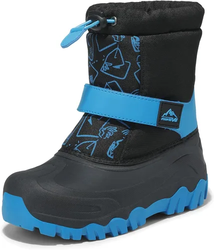 NORTIV 8 Botas de nieve para niños y niñas, impermeables, para clima frío, botas clásicas para senderismo al aire libre (niños pequeñosniños grandes)