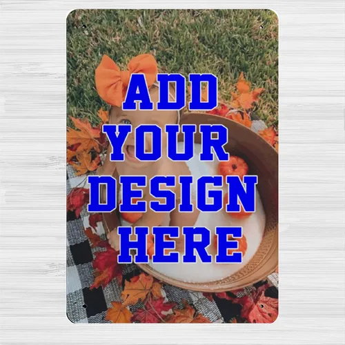 Letreros de metal personalizados, letreros de estaño personalizados con logotipo de texto, imagen, impermeable, letreros de aluminio personalizados