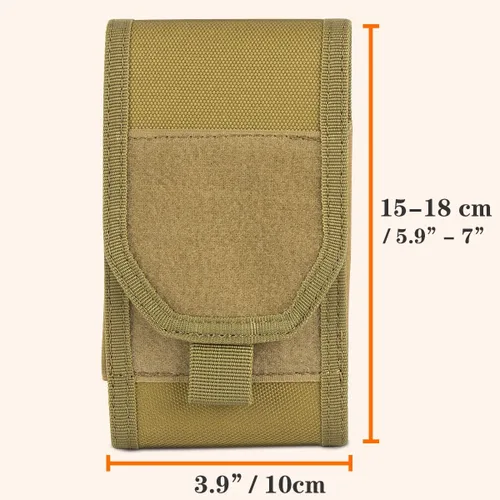 Miniatura 3 de Funda táctica Molle para teléfono inteligente grande para iPhone 17 Pro Max/16 Pro Max/16 Pro/16/15 Pro Max/14 Pro Max/13 Pro Max