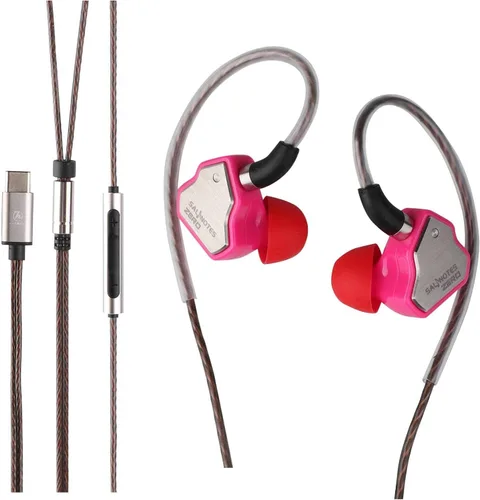 Miniatura 21 de Linsoul 7Hz Salnotes Zero HiFi 10mm controlador dinámico auricular que se ajusta al oído IEM con diafragma compuesto de metal, placa frontal