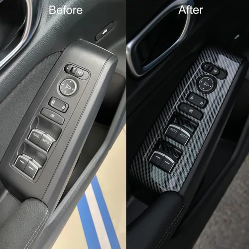 Miniatura 6 de CKE 4 piezas compatibles con Honda Civic 2026 2025 2024 2023 2022 Accesorios para reposabrazos de puerta de automóvil, ventana de automóvil, panel