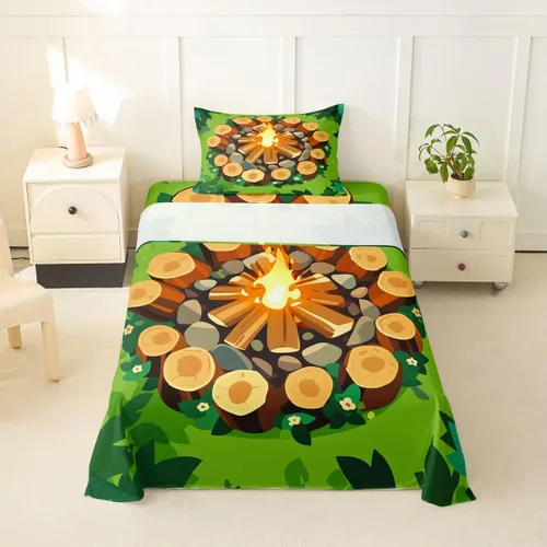 Miniatura 56 de Erosebridal American Flag Bed Sheets Twin Army Green Camo Deep Pocket Fitted Sheet for Kids Boys Girls Bear Claw Hunting Theme Bedding Set Camoflage