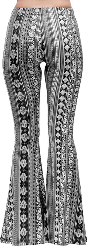 Miniatura 4 de Daisy Del Sol - Pantalones de yoga cómodos y elásticos de cintura alta, estilo boho de los 70 con parte inferior acampanada