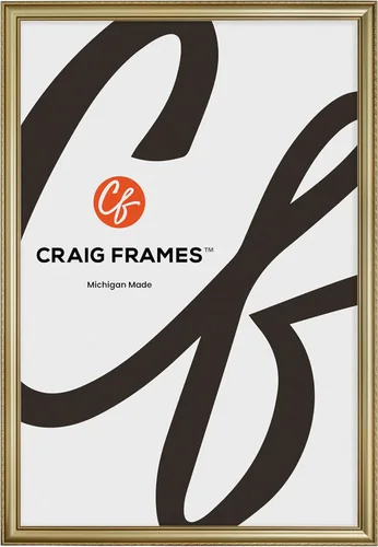 Craig Frames Marco de fotos de 24 x 36 pulgadas – Victoria adornado dorado moldura de madera maciza de 1.5 pulgadas de ancho, acabado decorativo