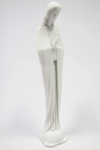 Miniatura 2 de Vittoria Collection Estatua italiana blanca de 10 pulgadas de alto, Virgen María, Nuestra Señora de Fátima, hecha en Italia