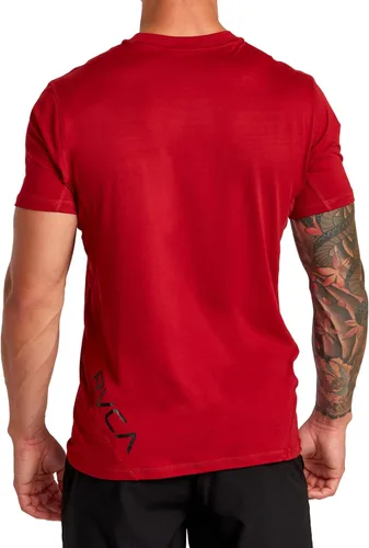 Miniatura 4 de RVCA Camiseta deportiva de manga corta con cuello redondo para hombre