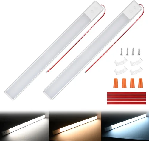 Miniatura 24 de Nilight LED Interior Light 2PCS 12.5 Inch 10W 96LEDs 3 Color Dimmable (3100K-6500K) with Memory Function, 12V-30V Ceiling Lights for RV Camper