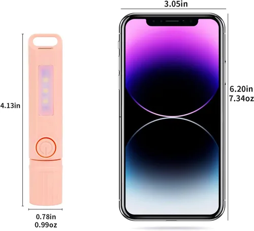 Miniatura 4 de Paquete de 3 linternas recargables USB C mini linternas LED, combo de linterna de camping, linterna ultraligera con zoom para regalo, camping