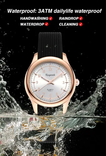 Miniatura 4 de Reloj de enfermera impermeable para mujer, reloj analógico de enfermería con segunda mano, esfera de fácil lectura