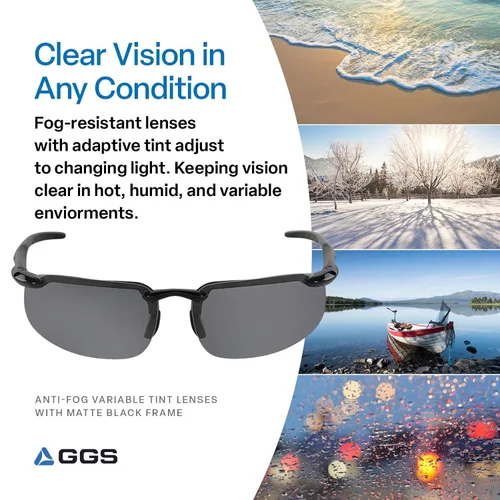 Miniatura 3 de Bullhead Safety Eyewear Swordfish - Gafas de sol polarizadas para caza/tiro, antiempañamiento, ligeras, resistentes a impactos y arañazos