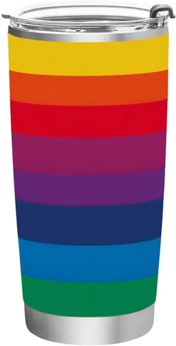 Miniatura 32 de ALAZA Taza aislada de viaje con tapa y pajilla, con diseño de bandera británica de Inglaterra, con tapa y pajilla, botella de agua al vacío de doble