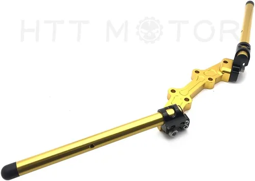 Miniatura 2 de HB-YMT07-A- Juego de manillares de placa adaptadora con clip compatible con MT-07 FZ-07 2014-2017 Oro