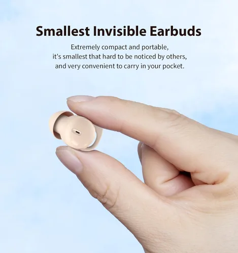 Miniatura 4 de Audífonos invisibles para dormir, pequeños y cómodos con bloqueo de ruido, auriculares inalámbricos Bluetooth 5.3, audífonos internos para dormir