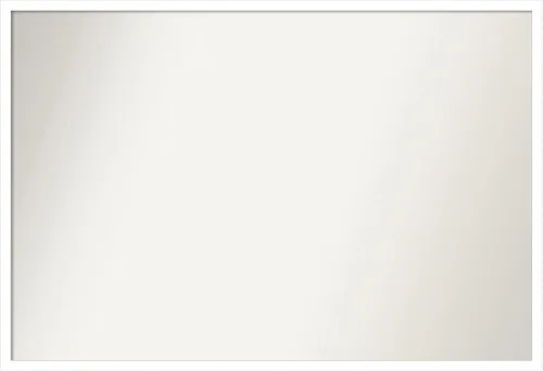 Miniatura 875 de Amanti Art Espejo de baño blanco para sobre el fregadero, 32 x 45 pulgadas, espejo de tocador rectangular blanco esbelto, marco de madera moderno