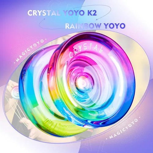 Miniatura 9 de MAGICYOYO Yoyo K2 Responsive para niños de 8 a 12 años, yoyo profesional para principiantes, yoyo de plástico de doble función con 12 cuerdas