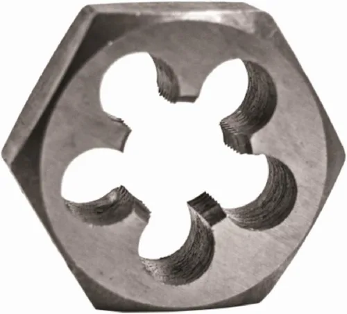 Miniatura 7 de Century Drill & Tool, 98221, 1-14 NF, Troquel hexagonal, Roscas externas de corte de precisión, Acero de aleación de alto carbono