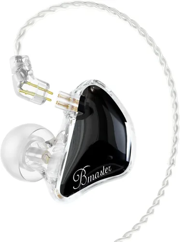 Miniatura 18 de BASN Bmaster Auriculares de Monitor Intrauditivo de Tres Controladores con Dos Cables Desmontables Adecuados para Ingeniero de Audio, Músico (Blanco)
