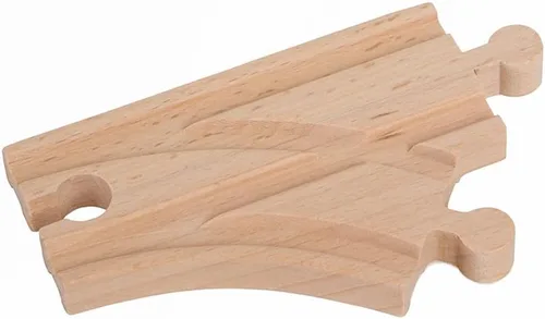 Miniatura 3 de Paquete de expansión para vías de tren Orbrium Toys, 56 piezas de madera con túnel, compatibles con el juego de ferrocarril de madera Thomas Brio