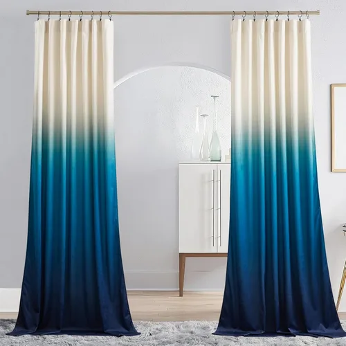 Miniatura 61 de NICETOWN Cortinas blancas extralargas de 144 pulgadas para telón de fondo, cortinas de terciopelo con aislamiento térmico y reducción de ruido