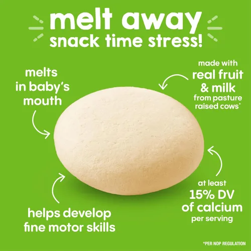 Miniatura 7 de Happy Baby Organics Yogis Snacks liofilizados de yogur y frutas, plátano y mango, bolsa de 1 onza (paquete de 8) el embalaje puede variar