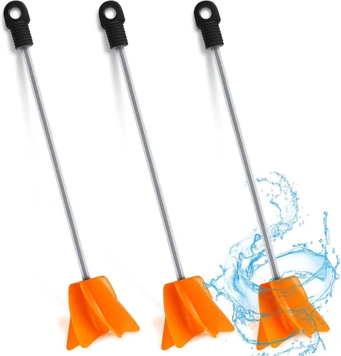Miniatura 13 de Loosh 12 agitadores de pintura de 11 pulgadas para taladro, accesorio mezclador de pintura, mezclador epoxi hélice para resina de hormigón, paleta