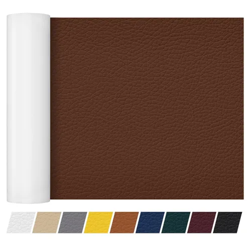 Miniatura 63 de Cinta de parche de reparación de cuero de 4 x 60 pulgadas, cinta autoadhesiva fuerte para muebles, sofás, sillones, asientos de automóvil, armarios