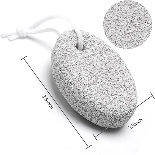 Miniatura 7 de 2 piezas de piedra pómez natural para pies, herramientas de pedicura de lava, removedor de callos de piel dura para hombres y mujeres, pies y manos