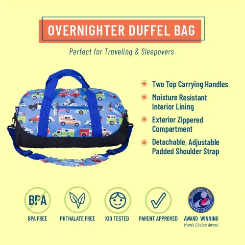 Miniatura 2 de Wildkin - Bolsa de viaje para niños y niñas tamaño equipaje y perfecto para la práctica después de la escuela o un fin de semana o viaje nocturno