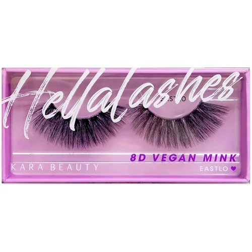 KARA BEAUTY Style L3 Hellalashes - Pestañas de visón sintético 8D, de fibra sintética ligera en 8 capas dimensionales EASTLO - Glam dramático y