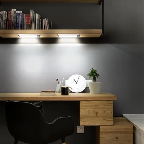 Miniatura 5 de LEPOTEC 30 Luces LED Debajo del Mostrador para Armarios, Luz LED para Gabinetes con Sensor de Movimiento, Luz de Despensa Operada con Batería