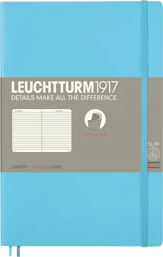 Miniatura 21 de LEUCHTTURM1917 - Cuaderno de tapa blanda de tapa blanda B6+ - 123 páginas numeradas para escribir y escribir en diario (Doted, Sage)